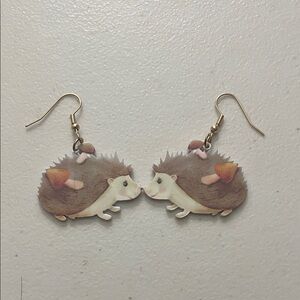 Adorable Hedgehog Earrings for Small Pets